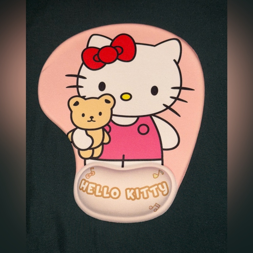 Hello Kitty Adorable Soft Fun Pink Mouse Pad with Comfy Wrist Support